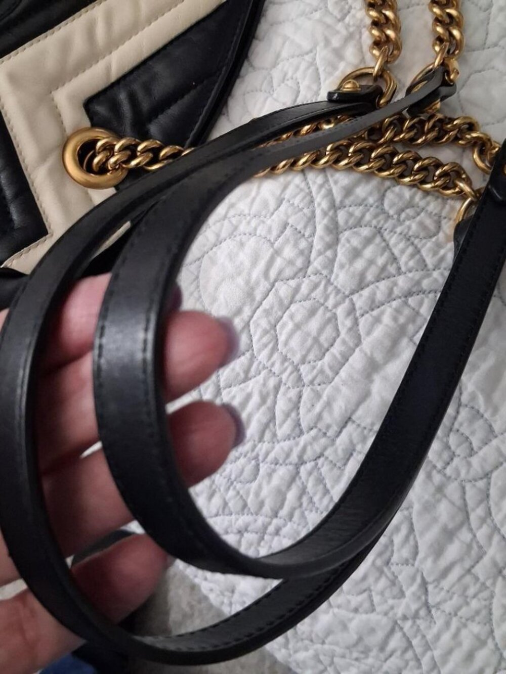 Auth GUCCI Marmont Matelasse GG Shoulder Bag - Picture 6 of 14